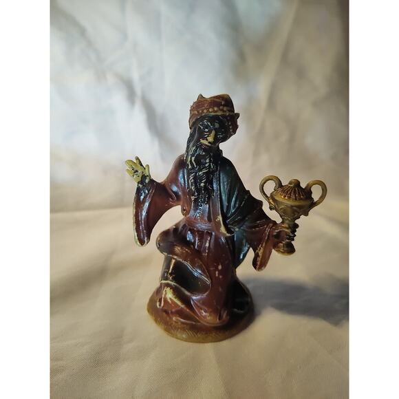 Vintage Nativity Scene Plastic Unmarked Baby Jesus Mary Joseph Three Kings Sheep - Picture 11 of 16